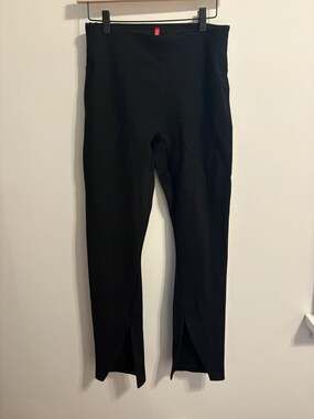 SPANX Perfect Front Slit Skinny Pants in Black Medium